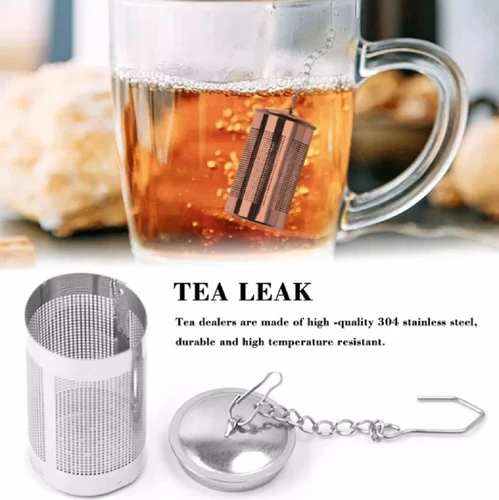 2 Pcs Stainless Steel Tea Infuser & Strainer Fine Mesh Tea Ball With Chain Hook - Picture 8 of 11