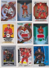 Andrei Svechnikov 9x RC Lot. Rookie Cards Upper Deck Synergy, Trilogy OPC Retro