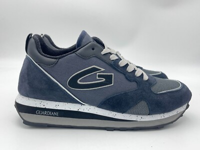 ALBERTO GUARDIANI agm040004 men's sneakers shoes navy blue grey
