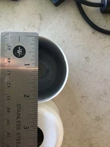 1/2” Inch White FIRE SPRINKLER escutcheon cups. 5 Quantity - Picture 3 of 4
