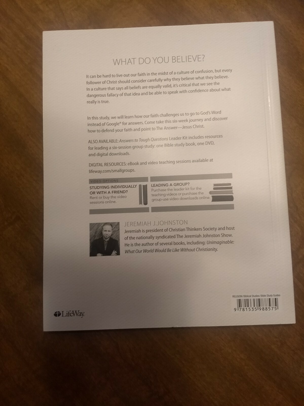 Answers To Tough Questions Bible Study Guide Jeremiah Johnston eBay