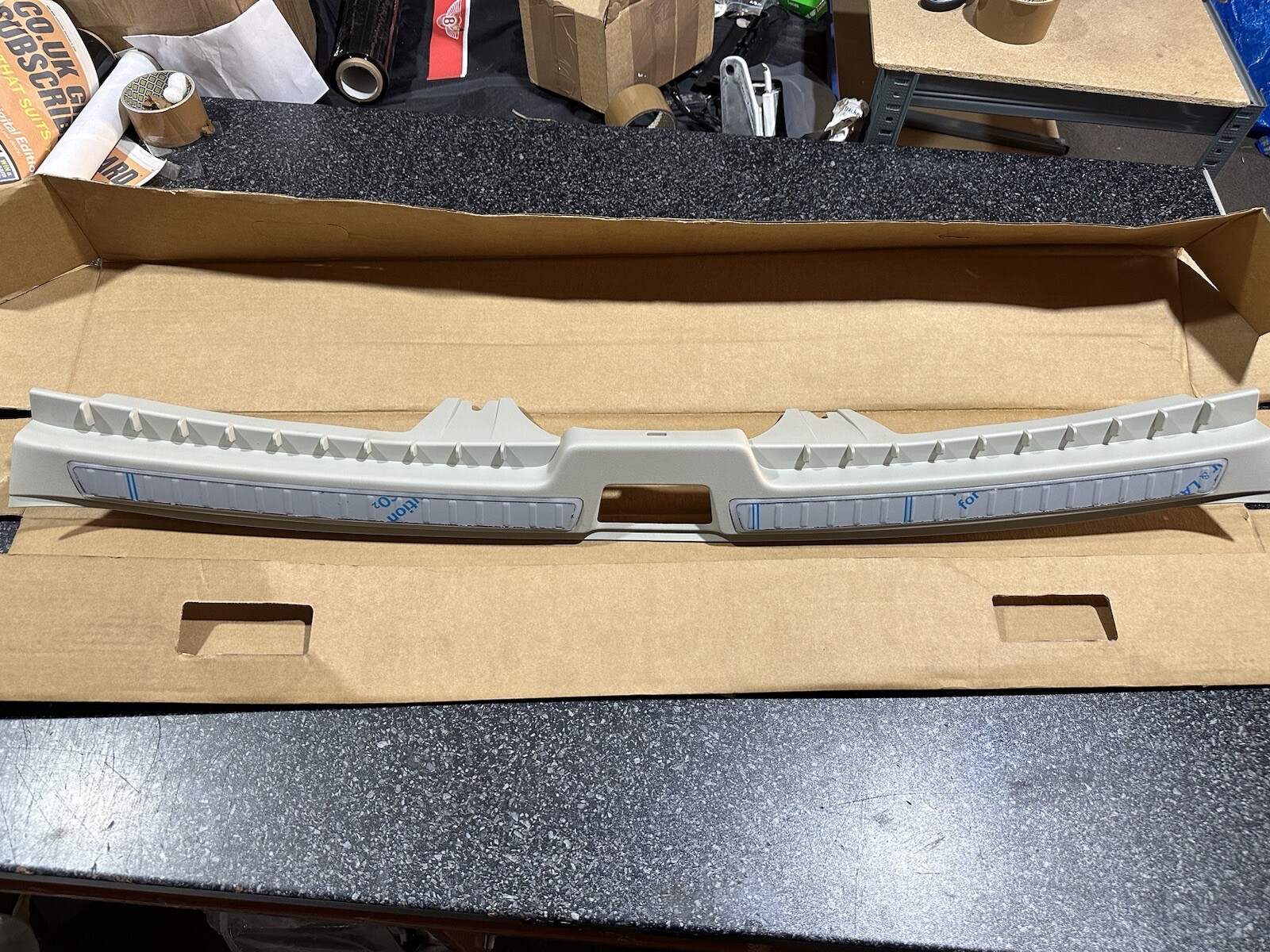 Volvo and Genuine Illuminated Tailgate Scuff Plate Blond. Xc90  