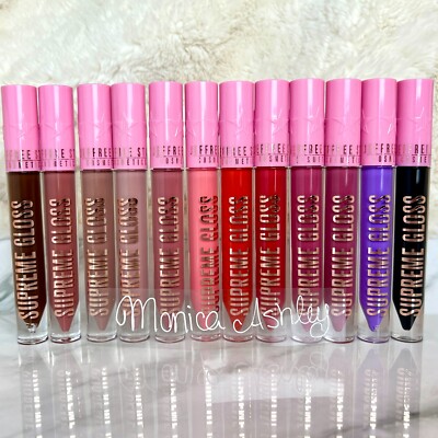 Jeffree Star Supreme Lip Gloss, Full Pigment Assorted Shades, Full Size New