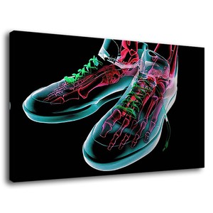 neon canvas shoes