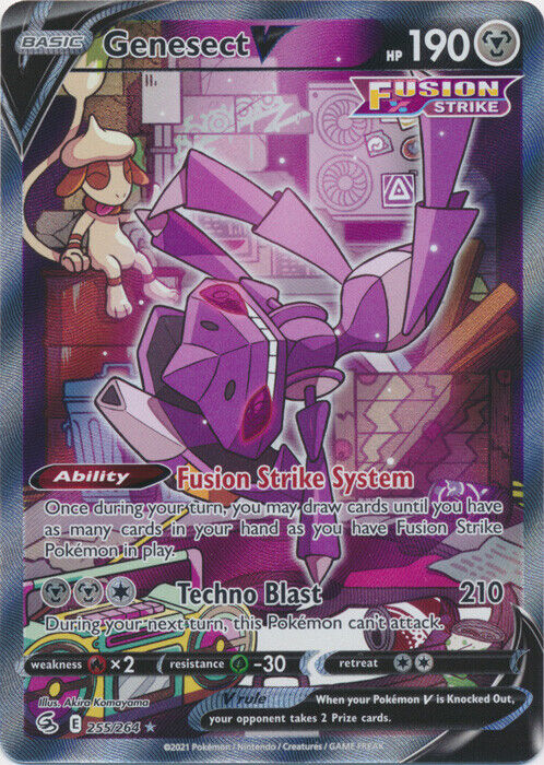 Pokemon 2022 World Championships MEW DECK Genesect V 185/264 - Near Mint  (NM)