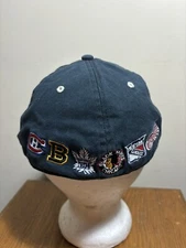NHL Original Six 1942-1967 Fitted Hat Cap L/XL Blue Old Time Sports Hockey