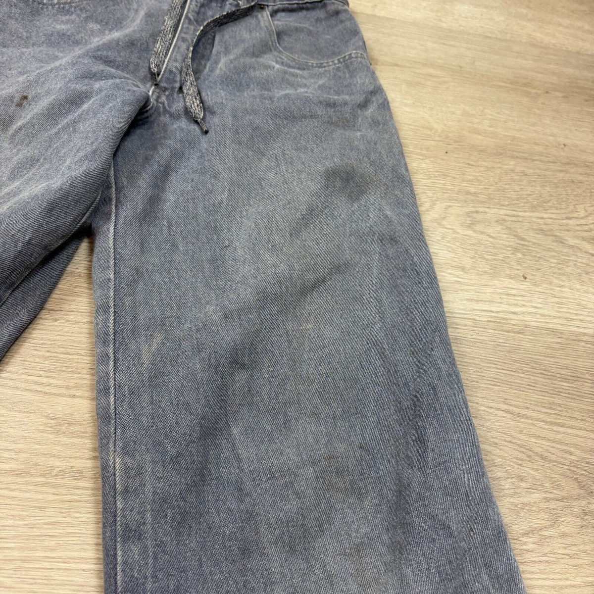 Solo semore ネイビー ワークパンツ sk8 y2k Vintage Solo Semore Jeans Men 28x30 Black Denim Baggy