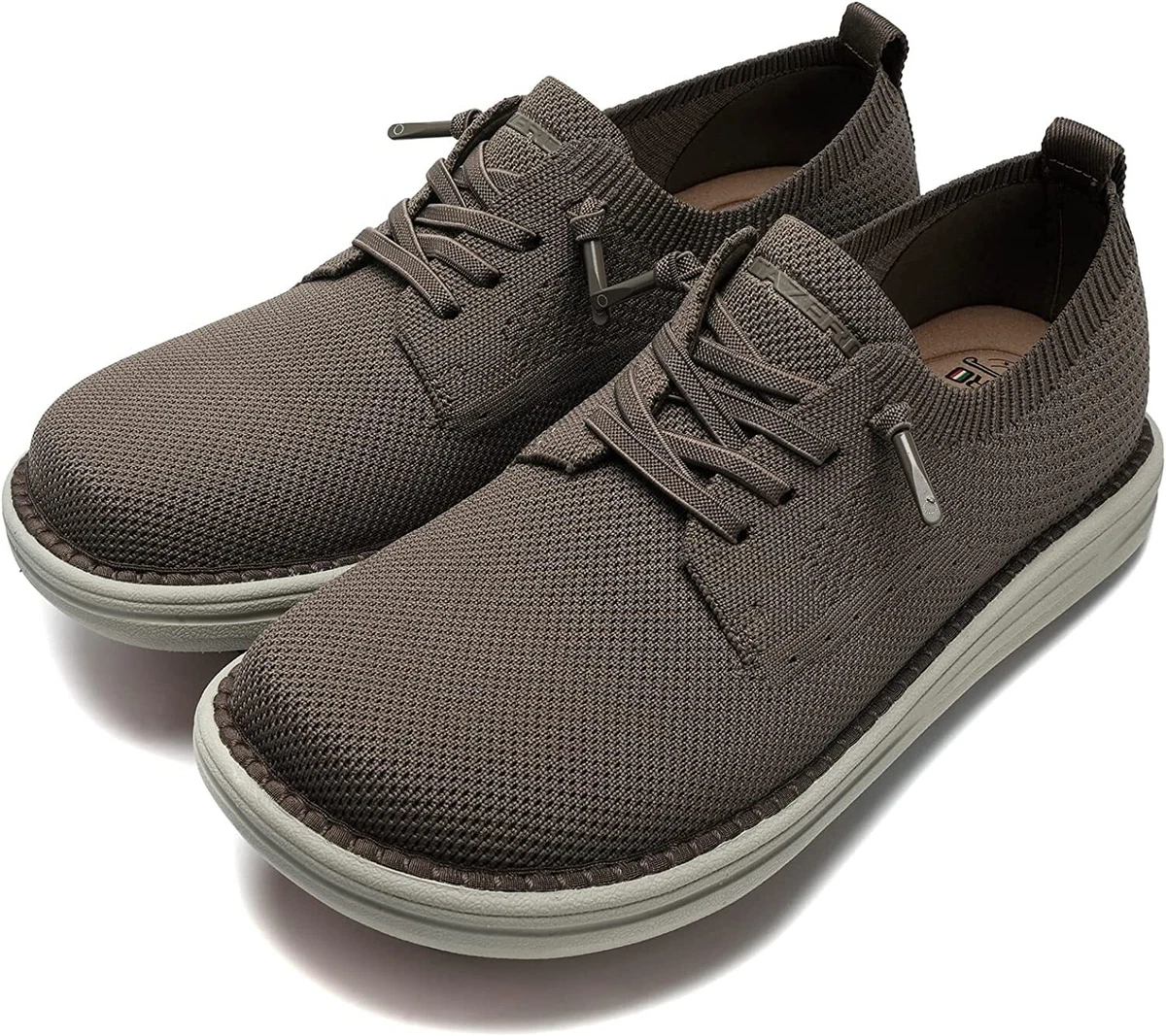 PROMOLA Men Wide Slip On Shoes for Plantar Fasciitis Loafer Shoes