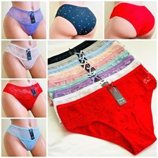 6 HIGH LEG 95 COTTON WOMEN TEEN BIKINI Panties UNDERWEARS UNDIES GIFT 3968 S-XL