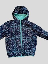 Girls Eddie Bauer Reversible Winter Coat Jacket Medium 10/12 EXCELLENT CONDITION