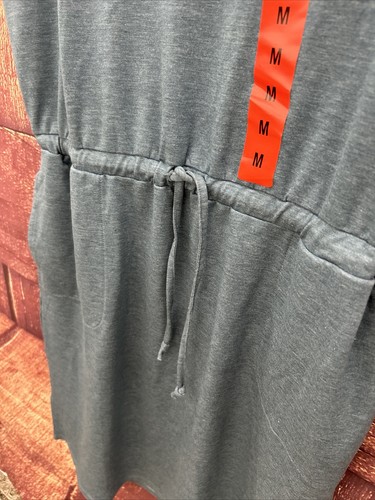 32 Degrees Damen weiches Lux Kurzarm Kleid blau Größe Medium geraffte Taille zum Binden - Bild 7 von 8