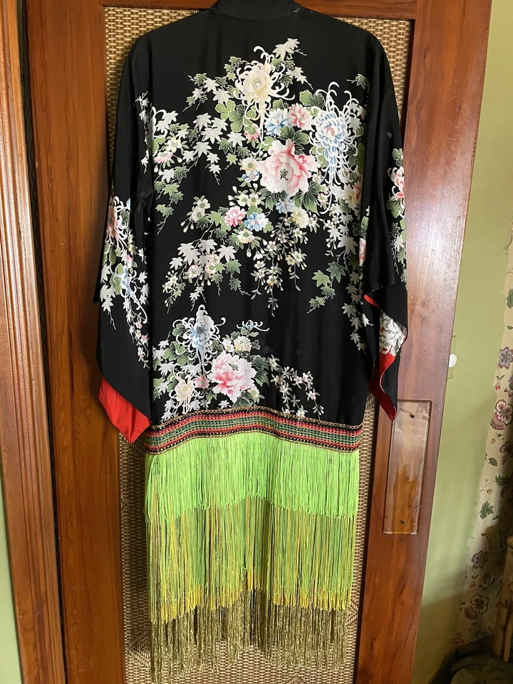 Theatrical Fringed KIMONO DUSTER Via production of Mary Poppins “Topsy”   ￼Osfm - Image 2 of 4