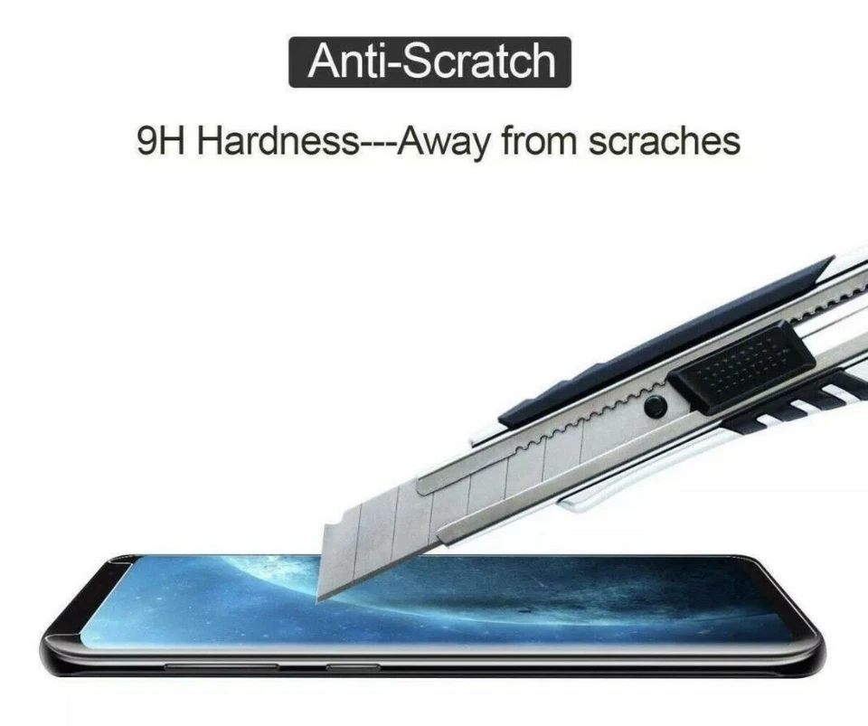 Paquete de 2 protectores de pantalla de vidrio templado para Samsung Galaxy S7 S9 S8 Plus Note 8 9 Foto 2 de 4