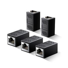 5-Pack Ethernet Couplers 1000Mbps Female to Female Extender for Cat7/Cat6