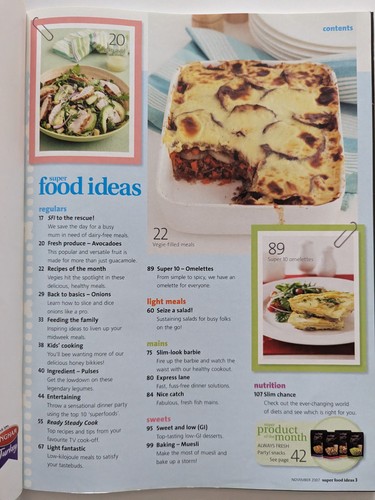 Super Food Ideas Magazine Issue 87 Nov 2007 GC Australia's No. 1 Food Magazine - Picture 3 of 4
