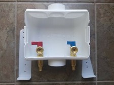 Water-Tite Washing Machine Outlet Box Brass Quarter Turn Valves Included 1/2