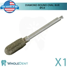 Diamond B0ne Shape & Cutting Round Oval Head Bur Ø5mm Dental RA Instrument