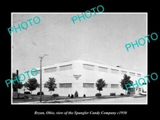 OLD 8x6 HISTORIC PHOTO OF BRYAN OHIO VIEW OF THE SPANGLER CANDY Co PLANT 1950