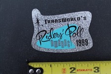 Transworld Rider's Poll 1999 Retro Glitter Original V39A Vintage Surfing STICKER