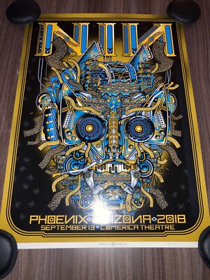 2018 NIN Poster Nine Inch Nails Phoenix Trent Reznor Guy Burwell