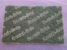  ONE PAD GREEN HEAVY DUTY SCOURING/SCRUBBING PADS ONE 6" x 9" SCOTCH-BRITE/3M