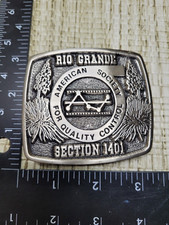 Rio Grande AMERICAN SOCIETY FOR QUALITY CONTROL SECTION 1401 BELT BUCKLE