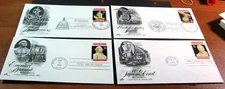 US Stamp FDC Scott# 2412-2415 Bicentennial Constitution Series 1989 Used L755