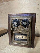 Antique USPS P O Post Office Postal Box Door Bank No Combination