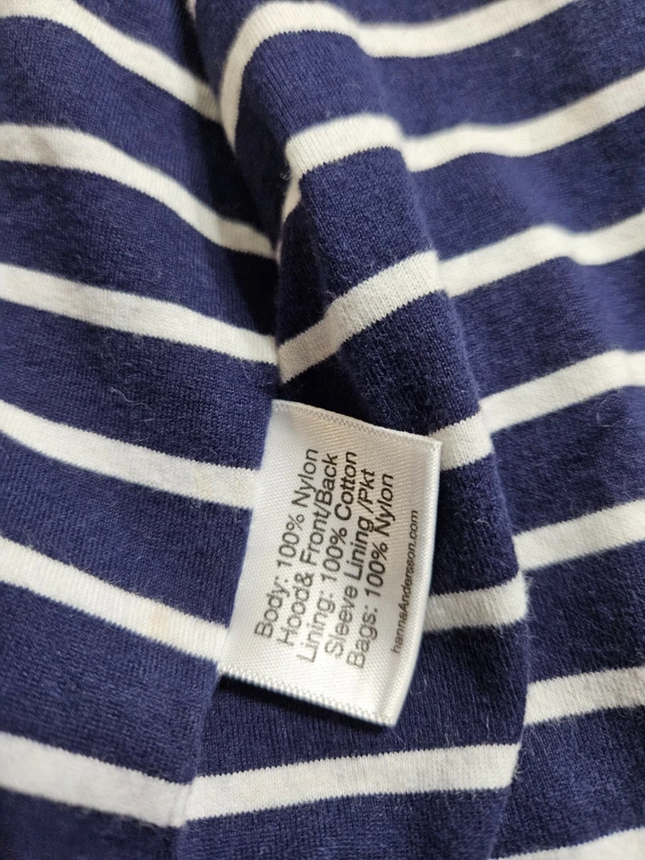 Hanna Andersson Wind At Your Back Anorak Jacket Blue 8 130cm Lined navy blue - Image 4 of 4