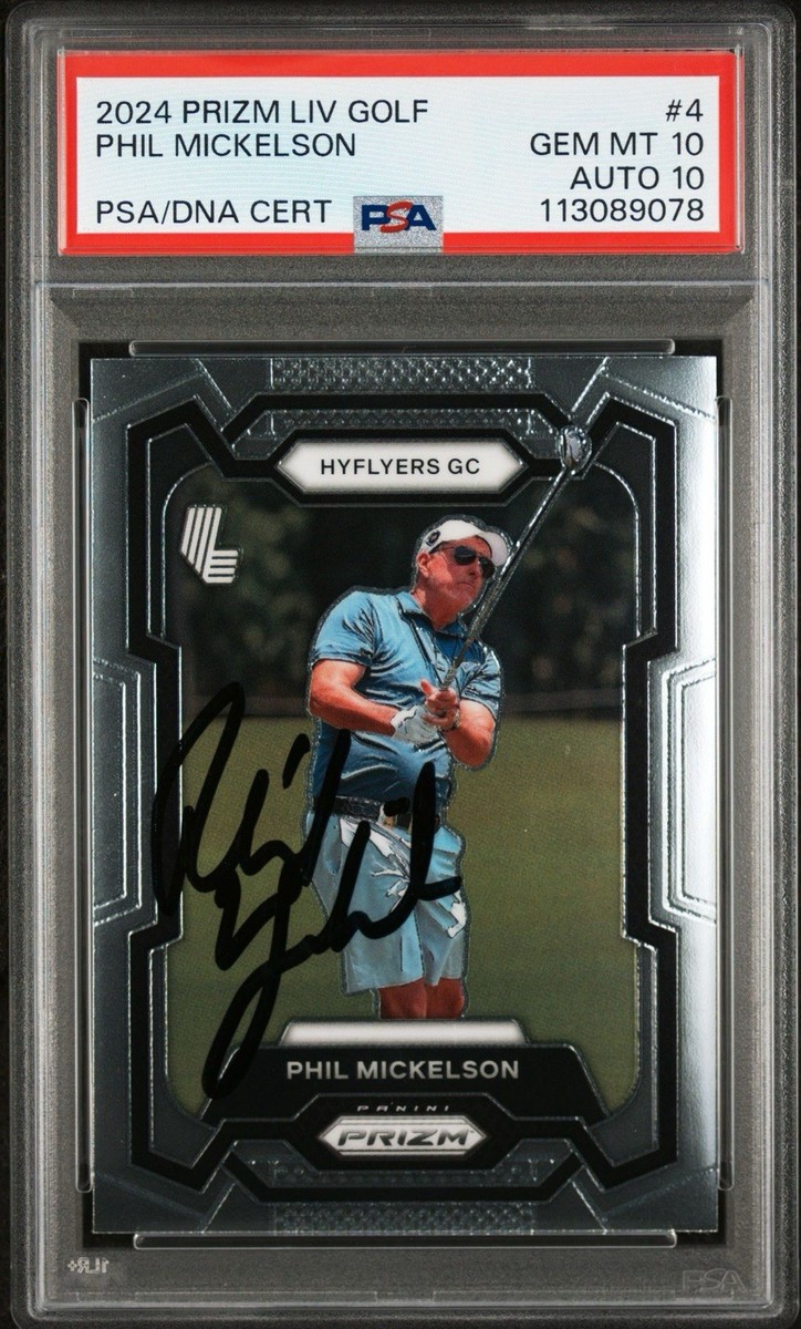 Phil Mickelson Signed 2024 Panini Prizm LIV Golf Autographed Auto