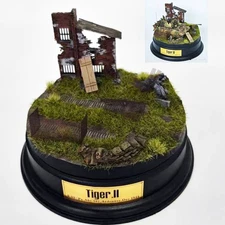 1/72 Scale World War II Scene Model Platform Model (Scene diameter 13.8cm)