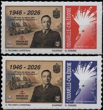 Timbres de Nouvelle-Calédonie autoadhésif 2026