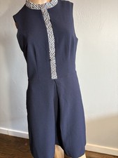 Eliza J Navy Dress With Ruffle Detail Size 6