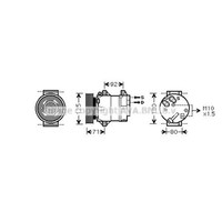 Kompressor Klimaanlage FüR Renault Grand ScéNic Ii JM0/1_ KM0/1_