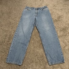 Vintage Levis 501 Jeans 36x30 Relaxed Straight Leg Denim 90s Y2K Light Wash