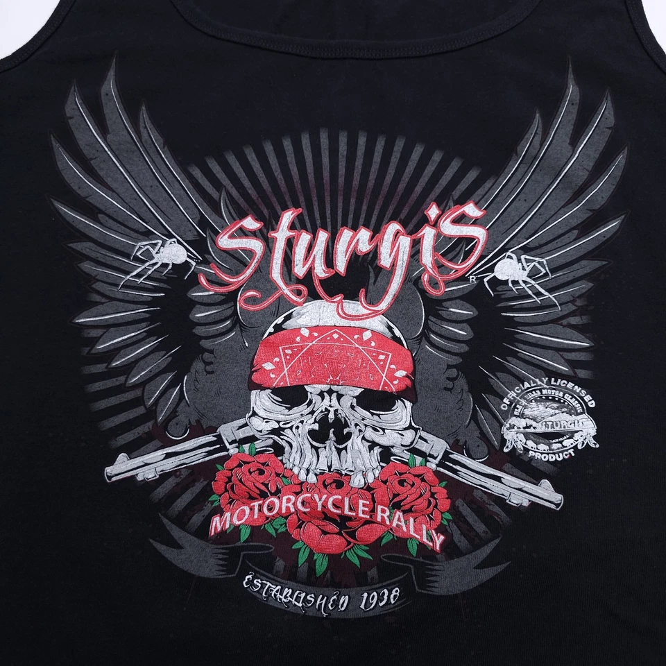 Camiseta sin mangas vintage para mujer talla XL Sturgis Harley Davidson camisa yunque  Foto 2 de 4