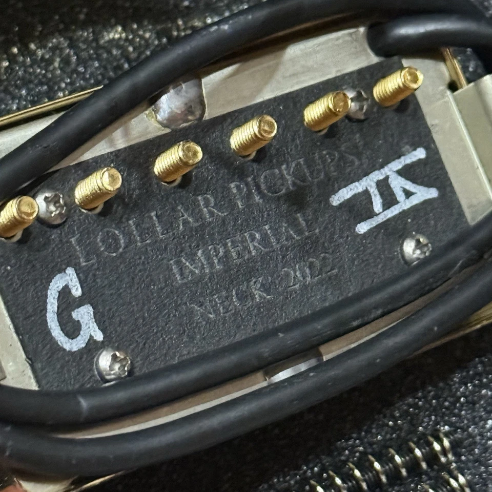 Lollar Imperial Neck Gold Humbucker Guitar Pickup PAF Alnico 4 Conductor - Image 4 of 4