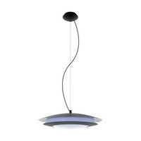 Led HäNgelampe Pendelleuchte Esstisch Dimmbar Stahl Schwarz Kunststoff Weiß
