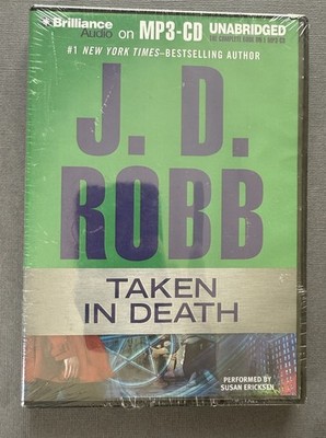 Taken in Death by J D Robb Mp3 CD Audiobook Brilliance Audio Sealed New