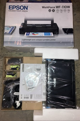 #ad NEW Epson WorkForce WF 110W Portable Inkjet Printer Colour 5760 x 1440 Wi Fi $350.00