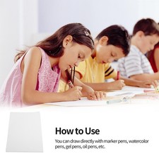 50Pcs Blank Badge Paper A4 Photo Printer Machine Supplies DIY Painting HandMade