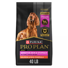 New w/ Purina Pro Plan Sensitive Skin Stomach Adult Dog Food Salmon Rice 40 Lb