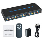 4 In 3 Out AV Switch RCA Switcher Box Video L/R Stereo Audio AV Selector