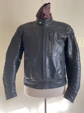 BMW “Black Leather” Motorcycle Jacket. Men 54. Previously Worn.