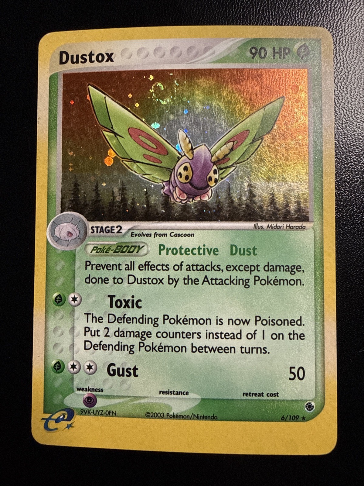 Dustox 6/109 Holo Rare Ruby & Sapphire Pokemon Card