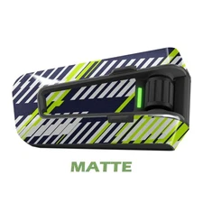 For Cardo Packtalk Edge Neo Pro Stickers Matte Wrap Decals Green Full Stripe