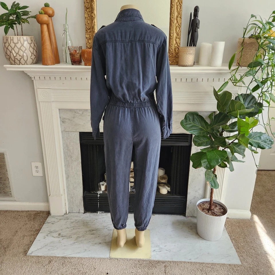 Traje de Caldera Azul Joven Fabuloso Y Roto Mono Traje de Vuelo Talla Mediana Foto 4 de 4