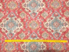 Covington KAPOOR CINNABAR Red Blue Designer Floral Damask Drapery Uph Fabric