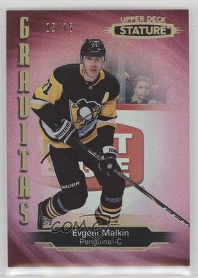 2020-21 Upper Deck Stature Gravitas Red 5/75 Evgeni Malkin #G-20 av1