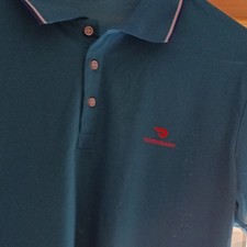 DoorDash Men's Blue Small Short Sleeve Collared Polo Shirt 100 Polyester